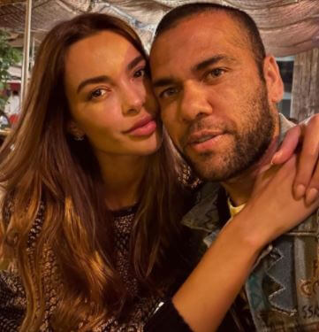 Dinora Santana ex-husband Dani Alves with his supermodel wife Joana Sanz.